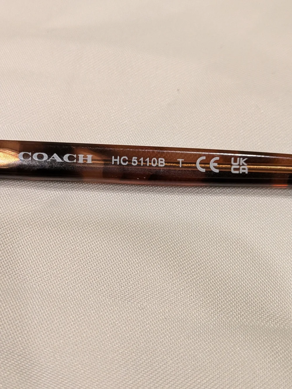 Coach Rose Gold Metal Eyeglasses with Tortoise Temples and Crystal Accents - Picture 14 of 16